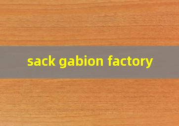 sack gabion factory
